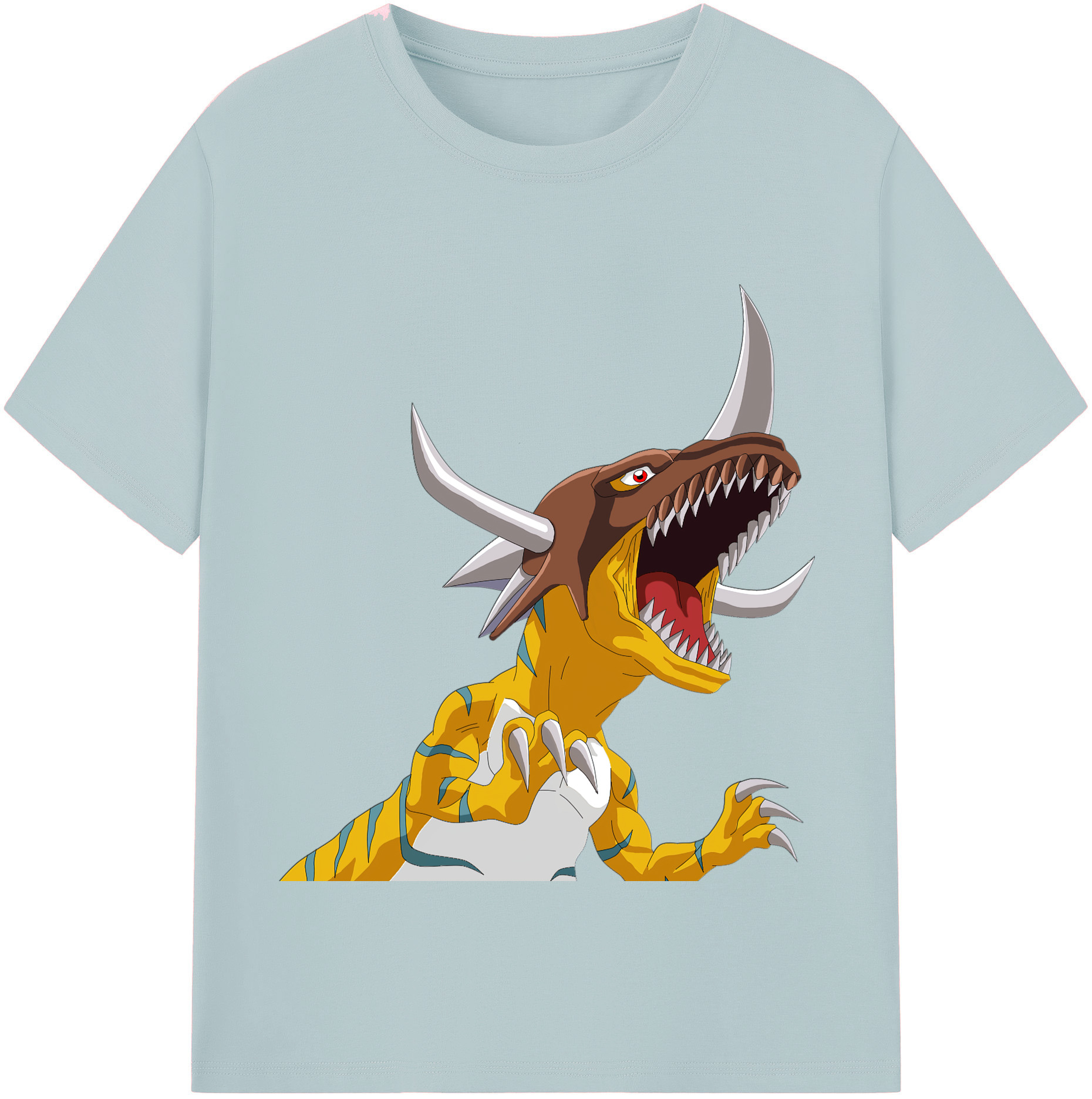 （画像用） Digimon デジタルモンスター/デジモン 綿100％半袖Tシャツ（フロントプリント）